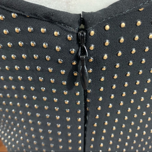NWT | Express | Black Sleeveless Dress w/ Gold studs dress | Sz 0 - Picture 12 of 16